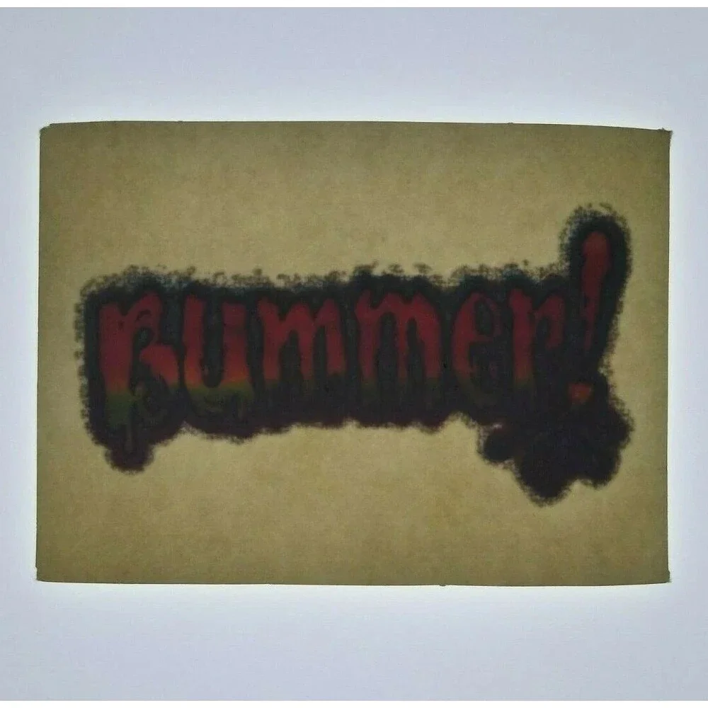 Bummer Screamin Gleamin Glitter Iron-On Decal Donruss 1970s Vintage Retro Cool